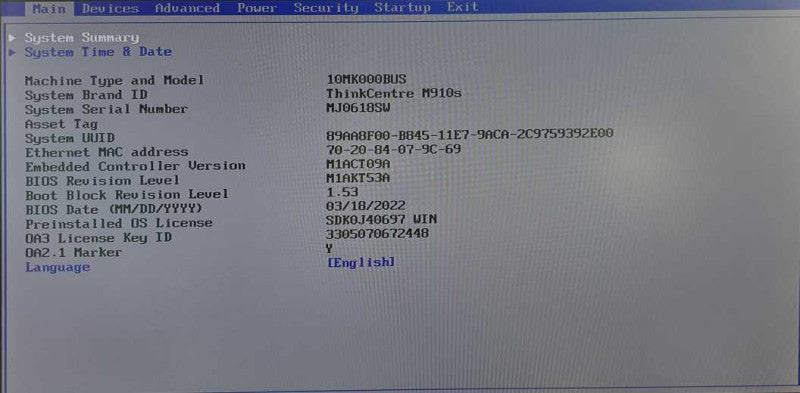 Lenovo ThinkCentre M910s i7-7700 @ 3.60 GHz 8GB DDR4 Ram + WiFi | No HDD/OS )
