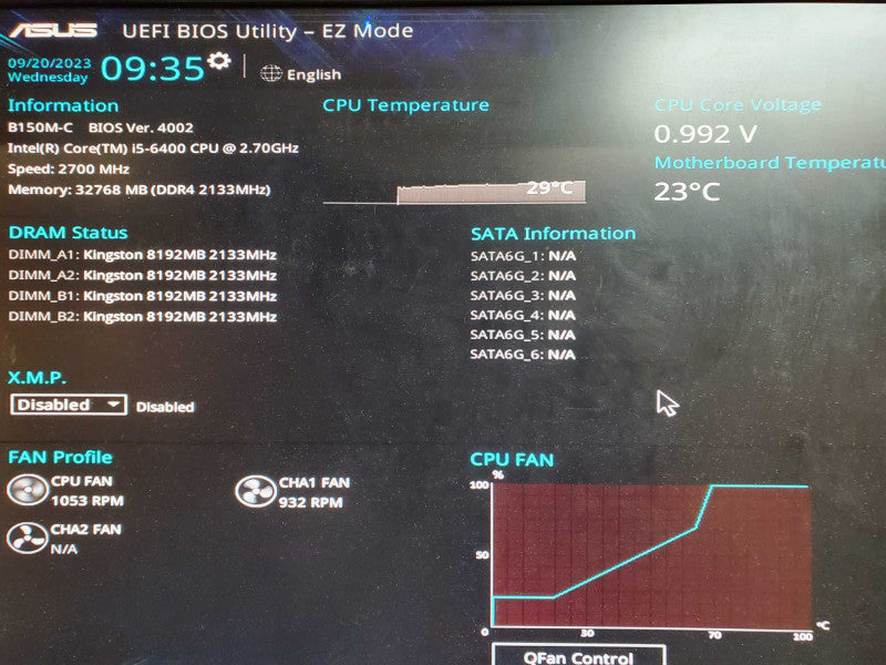 Custom PC i5-6400 32GB DDR4 350W PSU NO HDD @