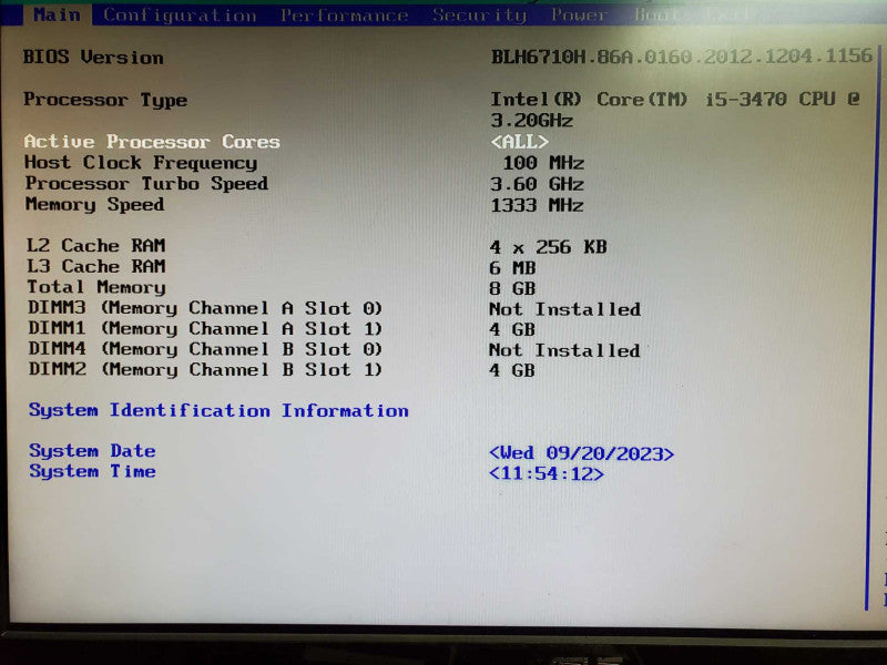 Custom PC i5-3470 8GB DDR3 600W PSU NO HDD @