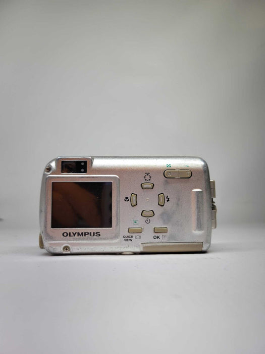 Olympus Stylus U 300 3.2MP Digital Camera Gold 3x Optical Zoom AS-IS - PARTS