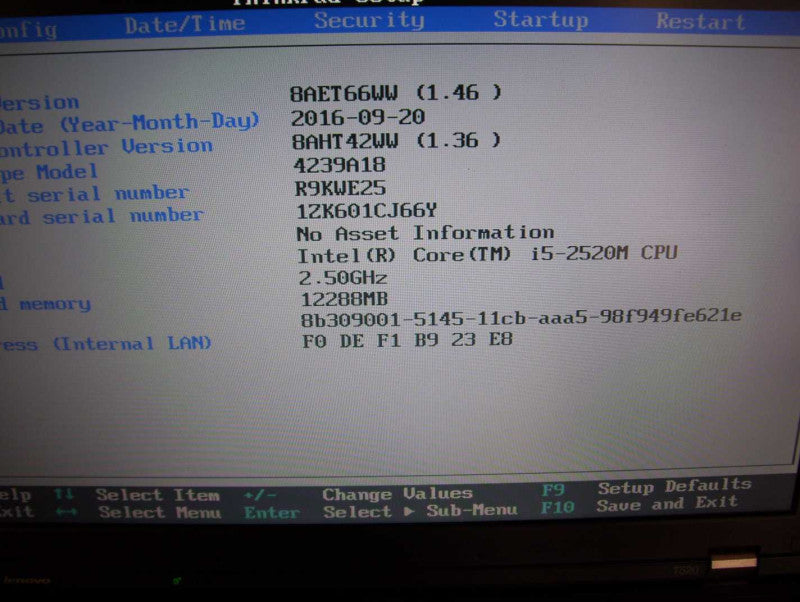 Lenovo Thinkpad T520 15.6\\" i5-2520M 12GB Ram 256GB SSD 1366x768 *