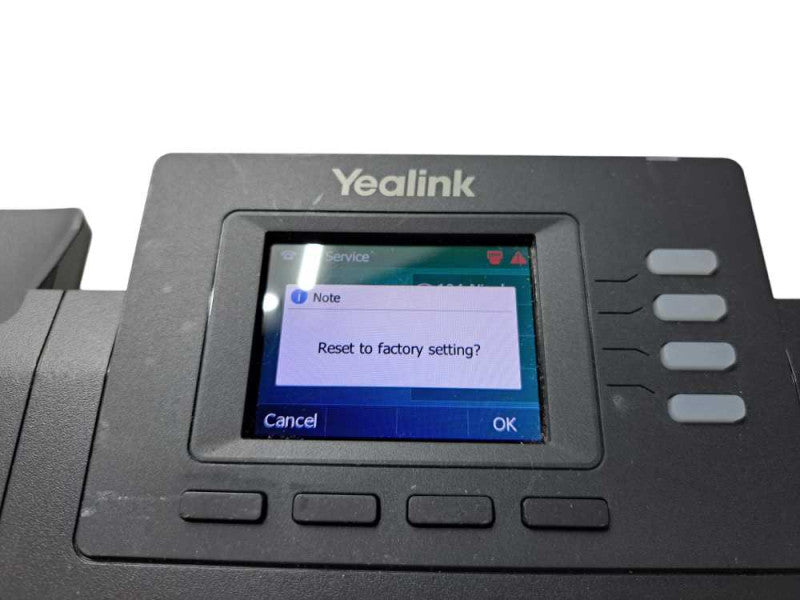 Yealink SIP-T33G IP Gigabit PoE Phone with 4-Lines & Color LCD |Factory Reset Q)