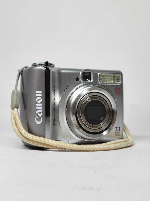Canon PowerShot A560 7.1MP DIGITAL CAMERA Silver  4X Optic Zoom