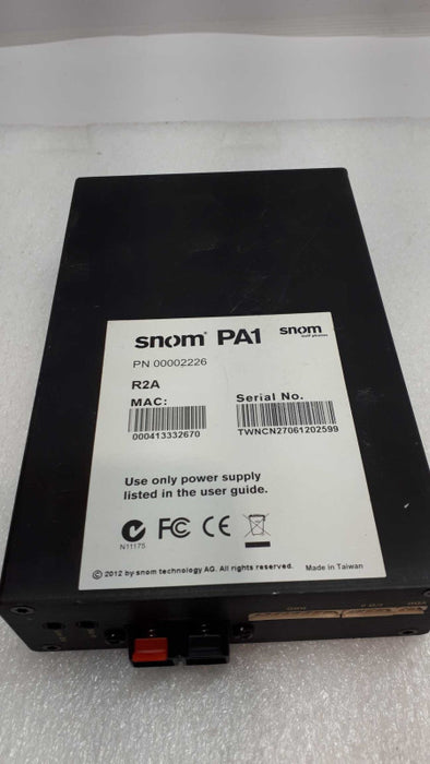 SNOM Technology 00002226 Public Announcement System PA1 &