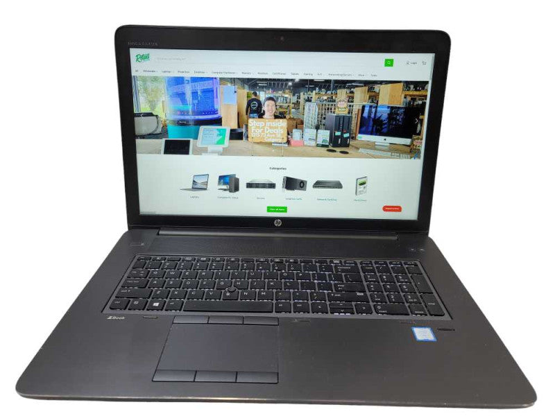 HP ZBook 17 G4 i7-7820HQ @ 2.90GHz, 32GB DDR4, 512GB + 1TB m.2 *NO AC ADAPTER QÎ²