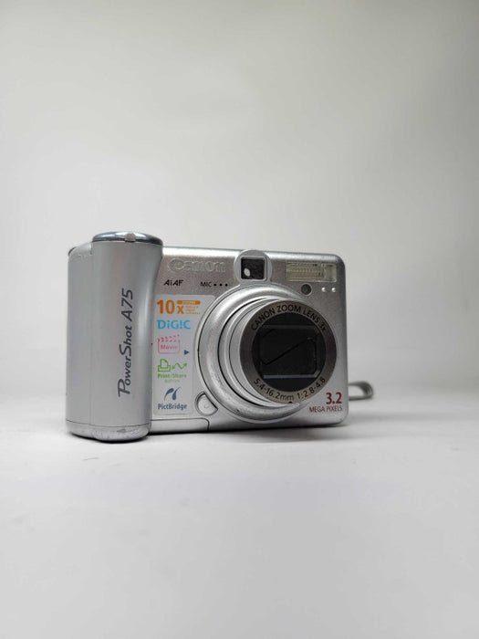 Silver Canon PowerShot A75 3.2MP LCD Digital Camera