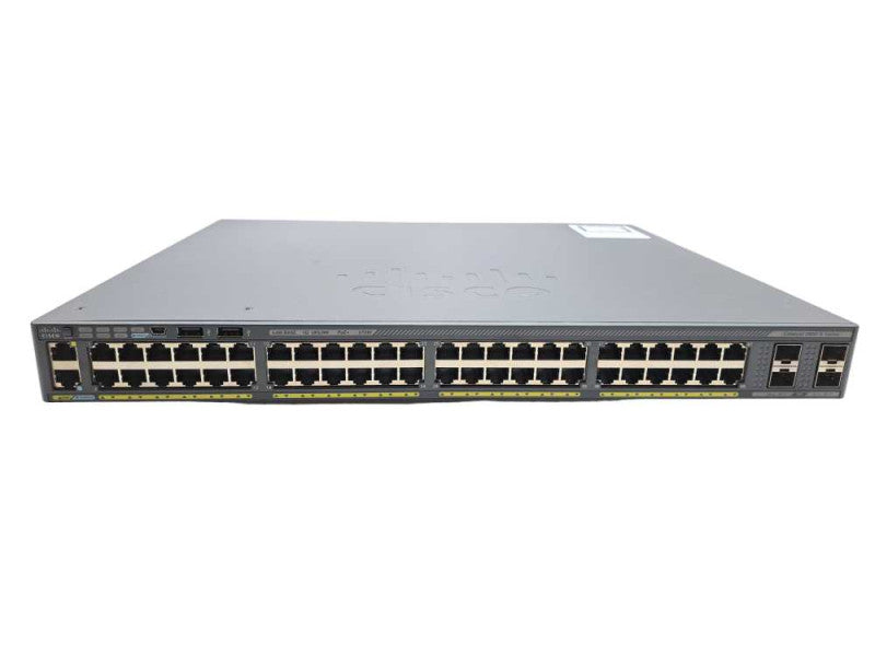 Cisco WS-C2960X-48LPS-L 48 Port GigE PoE+ Switch 370W AC 4x SFP LAN )