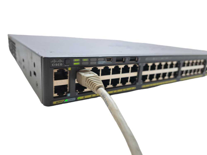 Cisco WS-C2960X-48LPS-L 48 Port GigE PoE+ Switch 370W AC 4x SFP LAN )