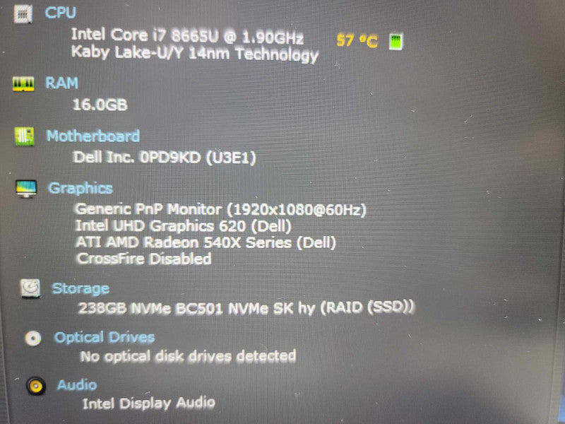 Dell Latitude 5400 i7-8665U, 16 GB DDR4, ATI AMD Radeon 540X, 256GB m.2 Î²