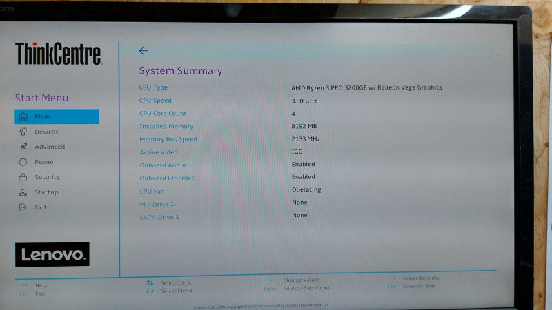 Lenovo ThinkCentre M75q-1 Ryzen 3 PRO 3200GE / 8gb ram / READ #