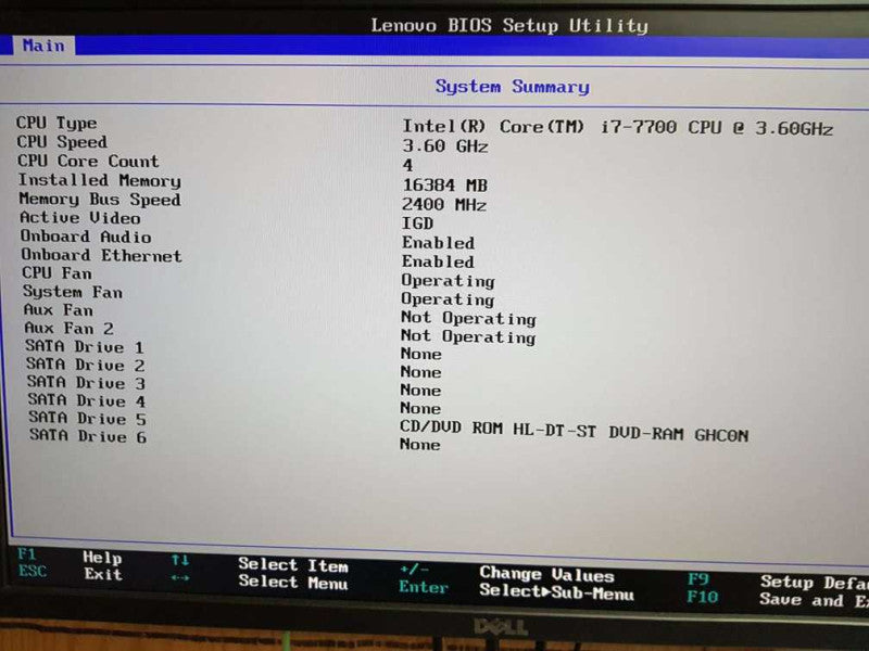 ThinkStation P320 Workstation i7- 7700 CPU @ 3.60GHz 16GB DDR4 Ram Q