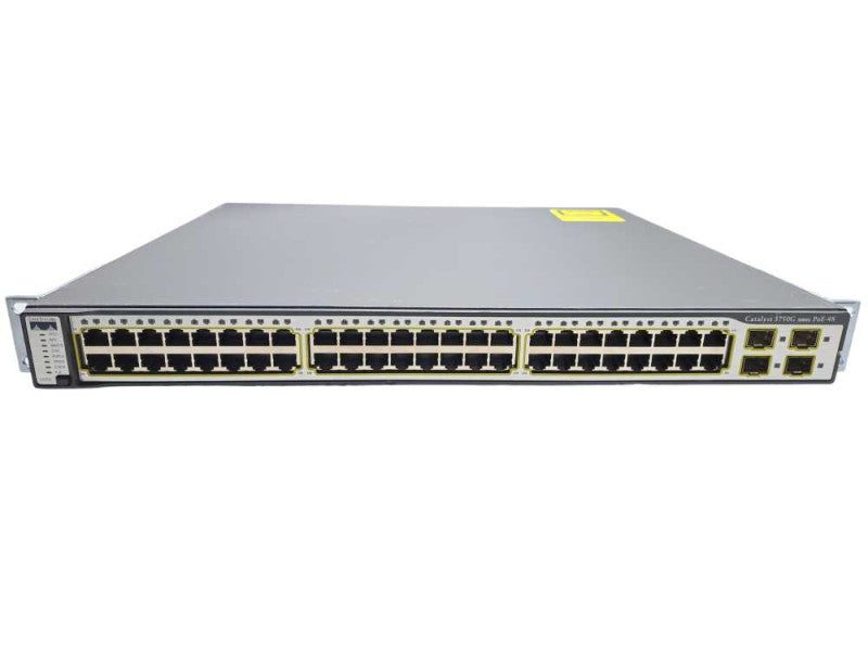 Cisco WS-C3750G-48PS-S 48 Port Gigabit POE Network Switch Q)