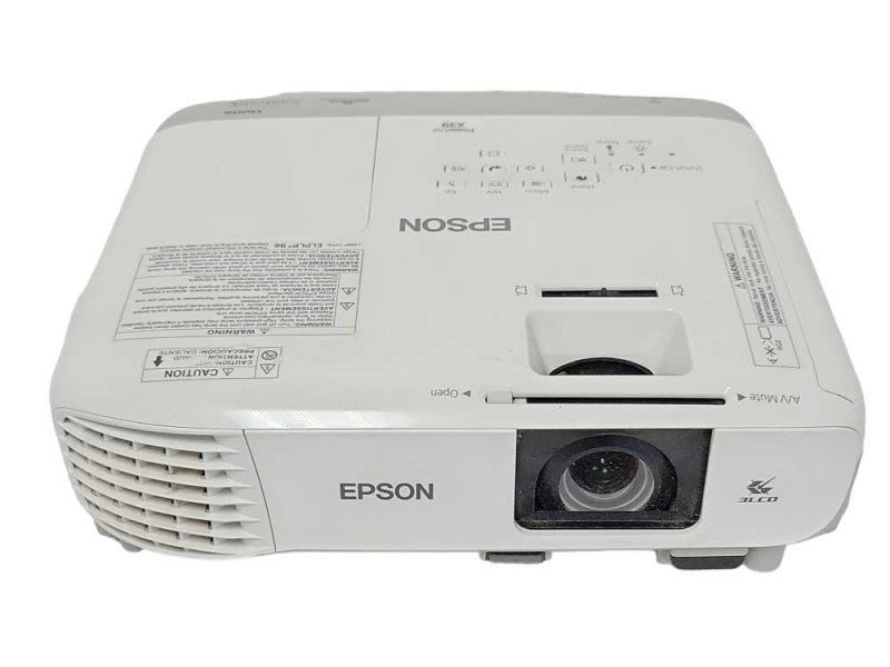 Epson Powerlite X39 H855A HDMI Projector, Lamp error, No Remote, READ _