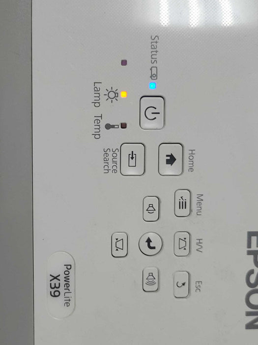Epson Powerlite X39 H855A HDMI Projector, Lamp error, No Remote, READ _