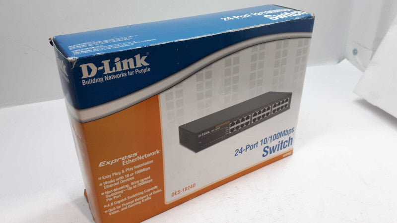 D-Link DES (DES-1024D) 24-Ports Rack-Mountable Switch &