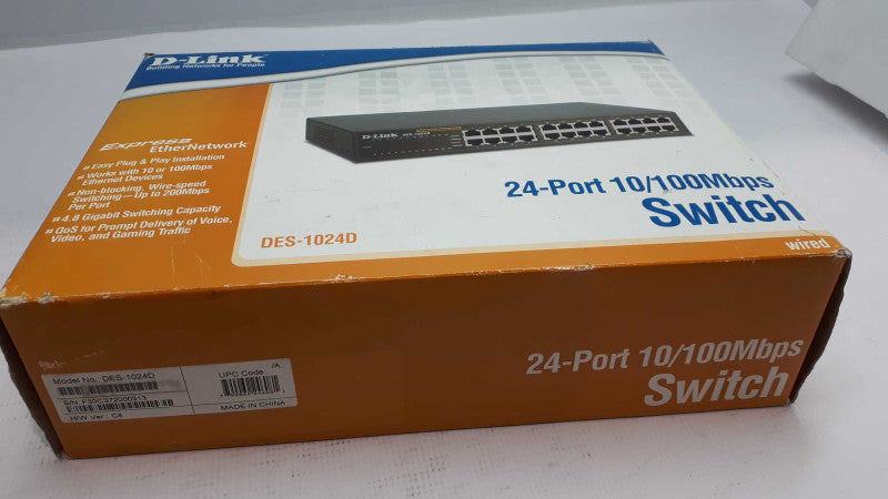 D-Link DES (DES-1024D) 24-Ports Rack-Mountable Switch &