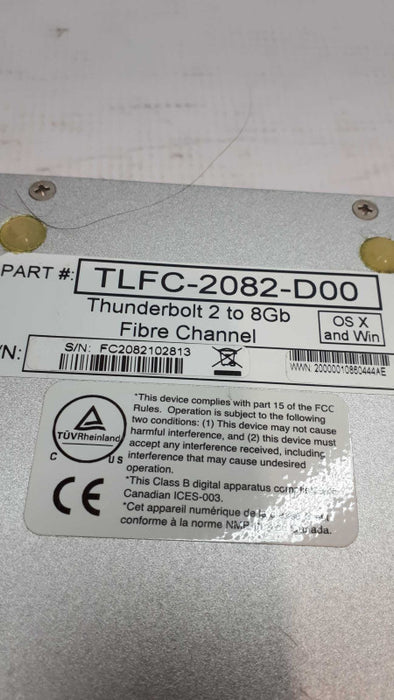 ATTO TLFC-2082-D00 ThunderLink Thunderbolt 2 to 8Gb/s FC Adapter &