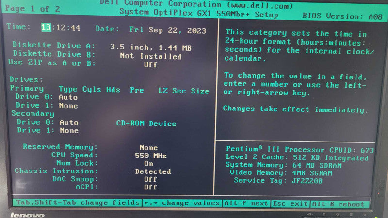 Vintage Dell Optiplex GX1 - Pentium III 500Mhz | 64MB SDRAM | NO HDD