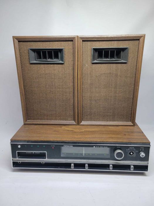 Vintage SOUNDESIGN Stereo 8 Track Player / AM-FM Reciever + Speakers(AS-IS)