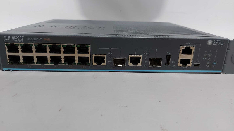 Juniper ex2200-C PoE+ 12T-2G 12-Port Gigabit Ethernet Network Switch #
