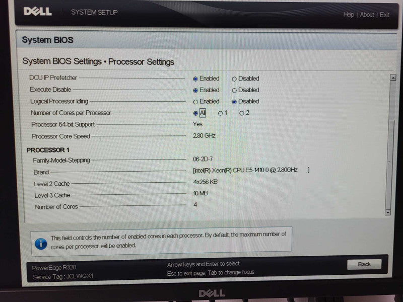 Dell PowerEdge R320 Xeon E5-1410 0 @ 2.80GHz 32GB RAM 2x PSU H710 mini 2.5\\" $