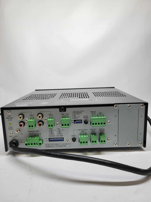 TOA BG-2060 CU Mixer Amplifier 60-Watt 70 Volt Speaker Output BG-2060