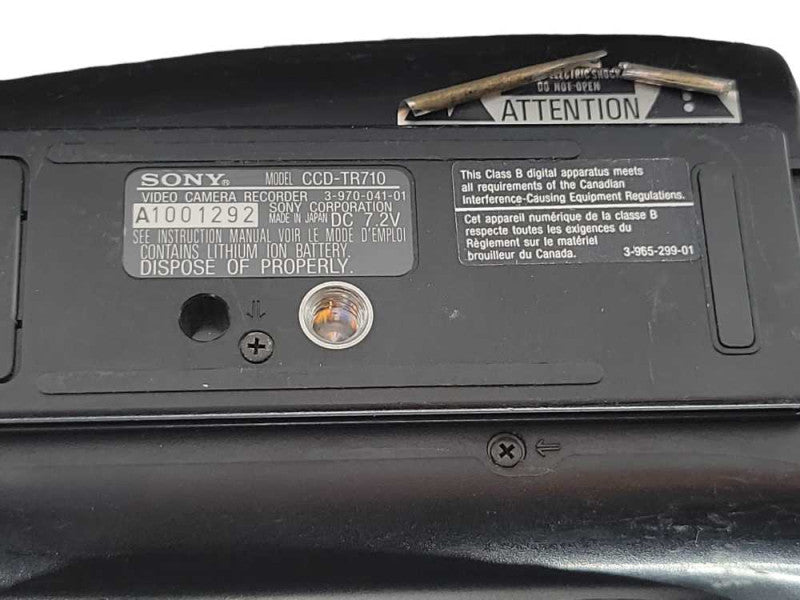 Sony CCD-TR710 Video Camera Recorder, Read _