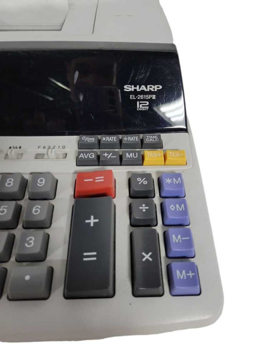 Sharp EL-2615PIII Electronic Printing Calculator Tax & GT Function !