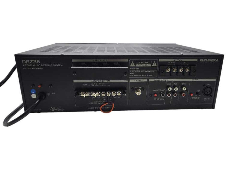 Bogen - DRZ35 4-ZONE Music Paging System READ $
