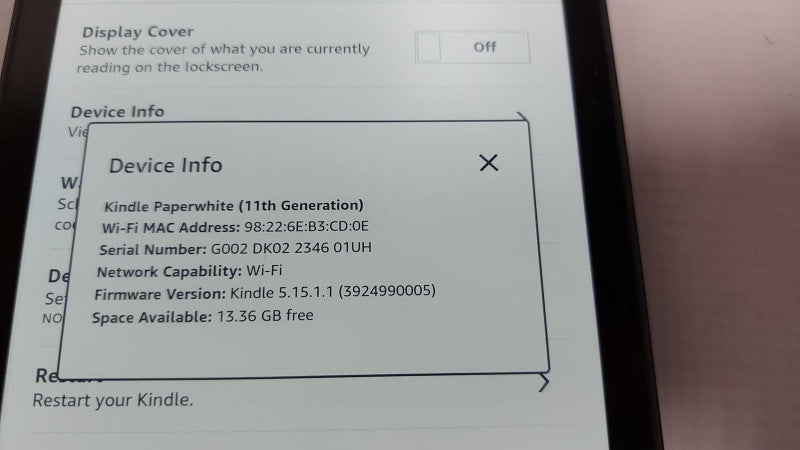 Amazon Kindle paperWhite 11th gen 16gb wifi  #