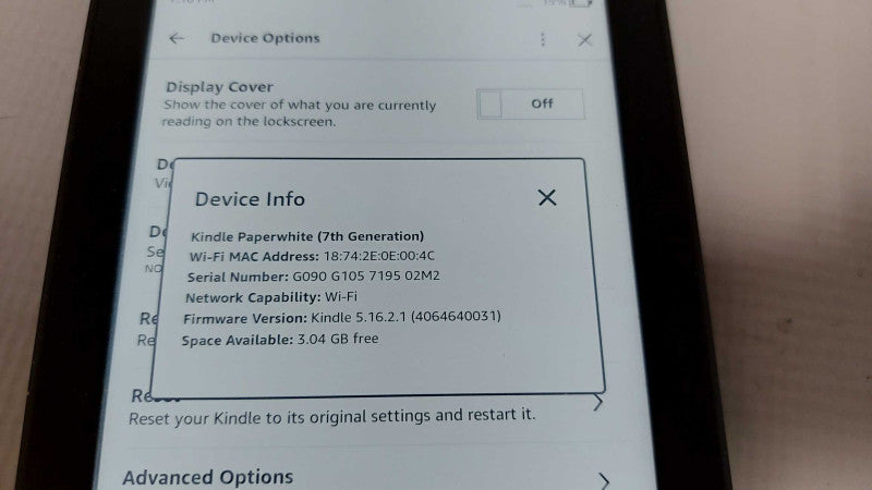 Kindle PaperWhite 7th generation wifi 4gb wifi  #
