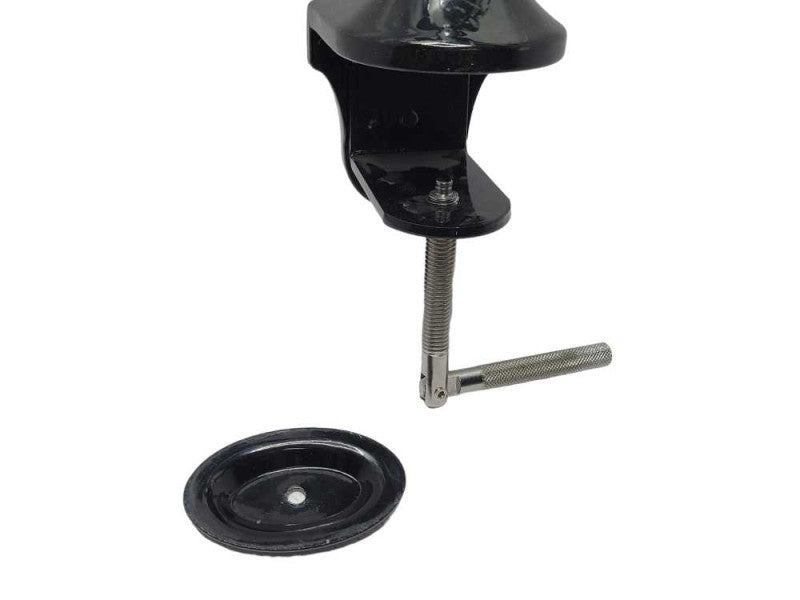 Table mounted Dual Arm Monitor stand, READ Q_