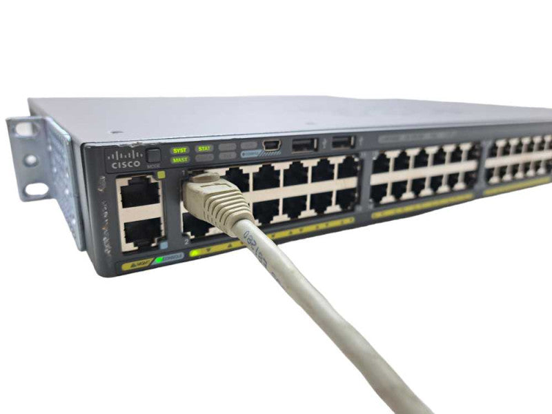Cisco WS-C2960X-48LPS-L 48 Port GigE PoE+ Switch 370W AC 4x SFP LAN )