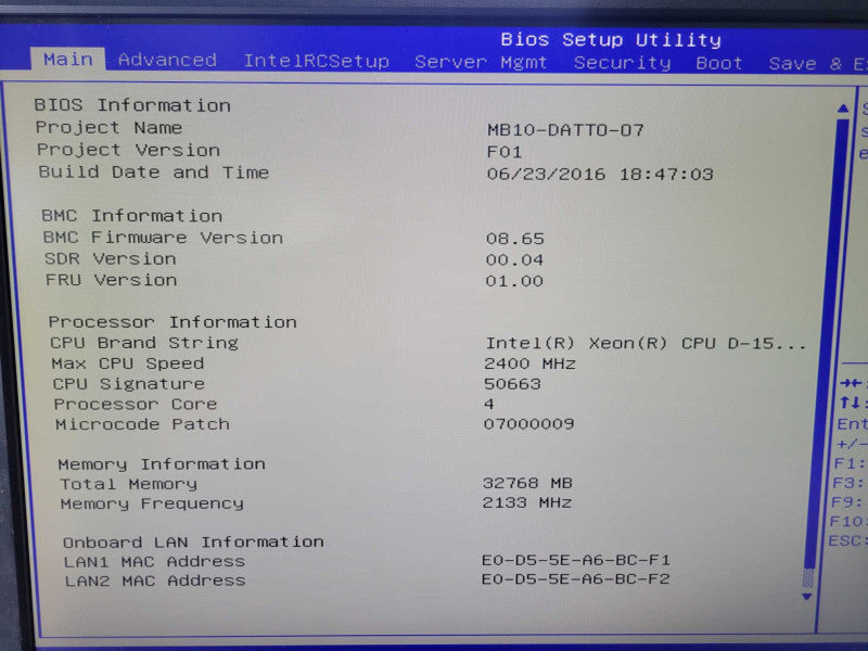 Datto S3B3000 4 Bay 3.5\\" NAS Intel Xeon D-1521 2.4GHz 32GB RAM 4x3TB HDD