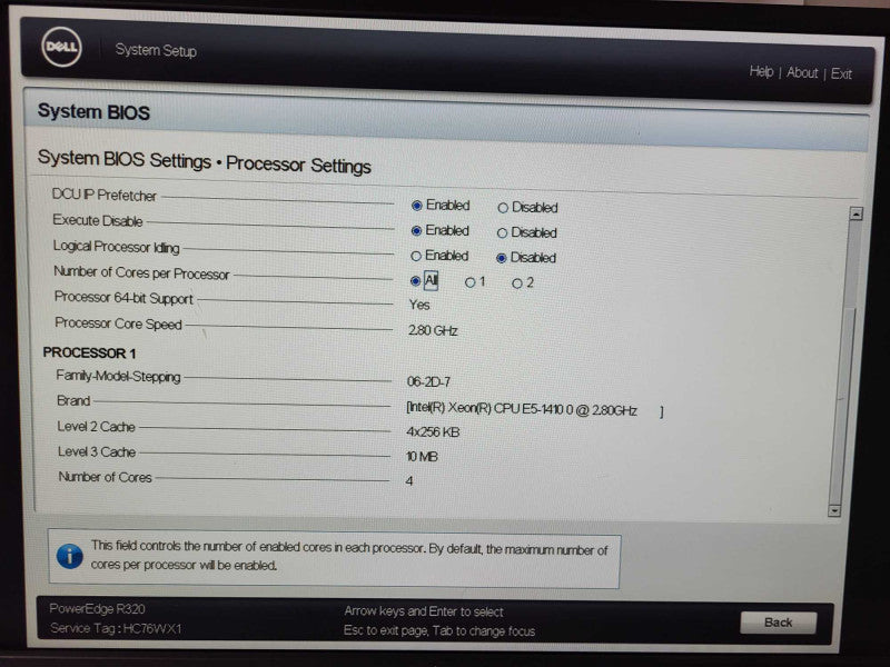 Dell PowerEdge R320 Xeon E5-1410 0 @ 2.80GHz 24GB RAM 2x PSU H310 mini 2.5\\" $