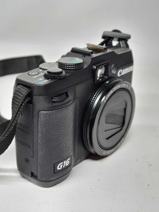 Canon PowerShot G16 Digital Camera 12.1MP 1080P/60p (READ)