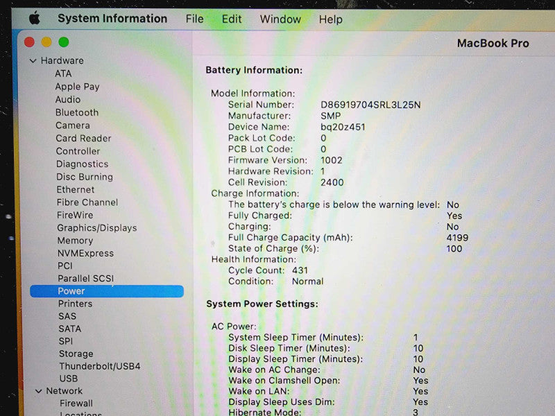 Apple Macbook Pro 2019 13\\" Core i5-8257U @ 1.4GHz 8GB DDR3 120GB SSD (