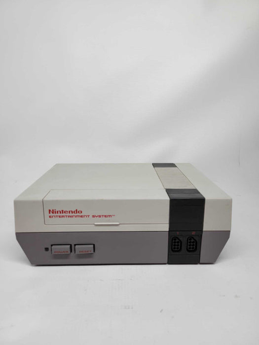 Original NES Console - Gray (NES-001) + Tecmo Baseball + Controllers + PWR/AV