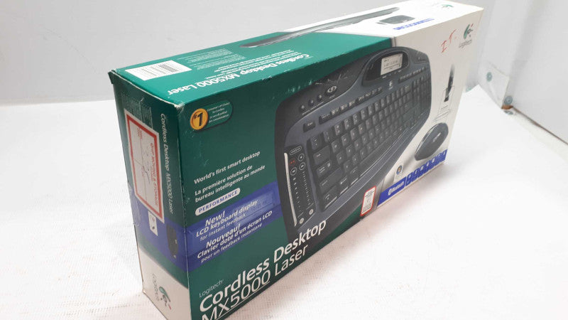 Logitech MX5000 Wireless Bluetooth Keyboard Mouse New &