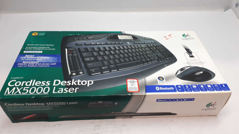 Logitech MX5000 Wireless Bluetooth Keyboard Mouse New &