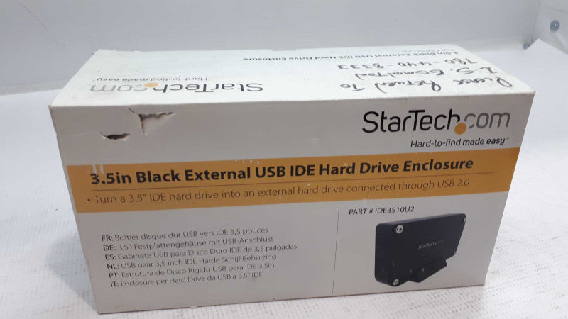 StarTech IDE3510U2 3.5in Black External USB IDE HARD DRIVE &