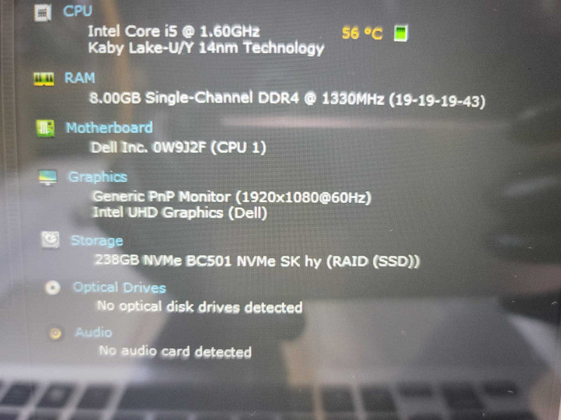 Dell Inspiron 5491 2-in-1 i5-10210U@ 1.60GHz, 8GB DDR4, 256GB m.2 Î²