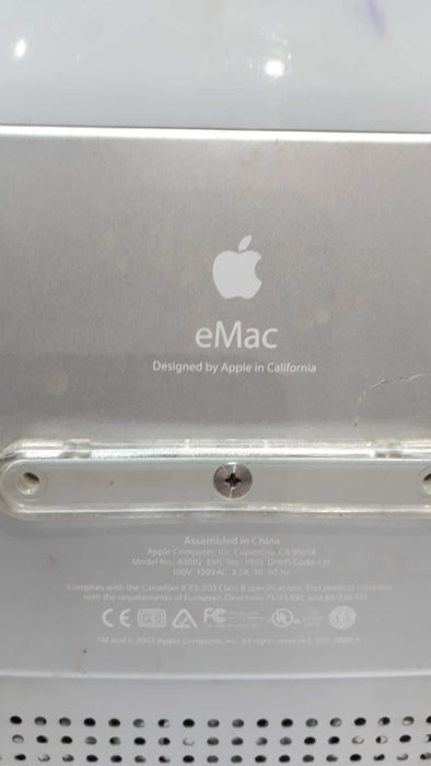 Apple eMac A1002 M9834LL/A 1.25GHz PowerMac6,4 512MB / 40GB HD - Mouse&Keyboa &