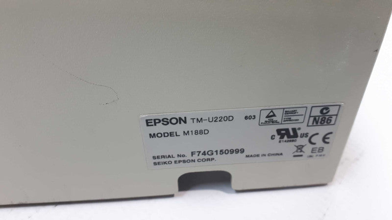 Epson TM-U220D Point of Sale Dot Matrix Printer Model M188D &