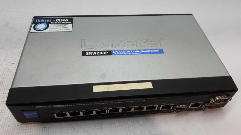 Linksys SRW208P 8-Port 10/100 +2-Port Gigabit Switch w/Webview & PoE &