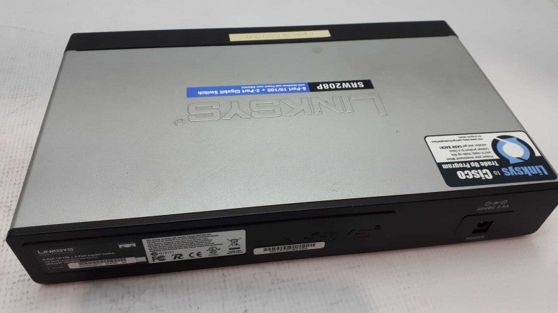Linksys SRW208P 8-Port 10/100 +2-Port Gigabit Switch w/Webview & PoE &