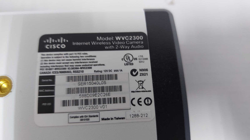 Cisco Linksys WVC2300 Wireless MIMO CCD Internet Camera 2-Way Audio IP  #