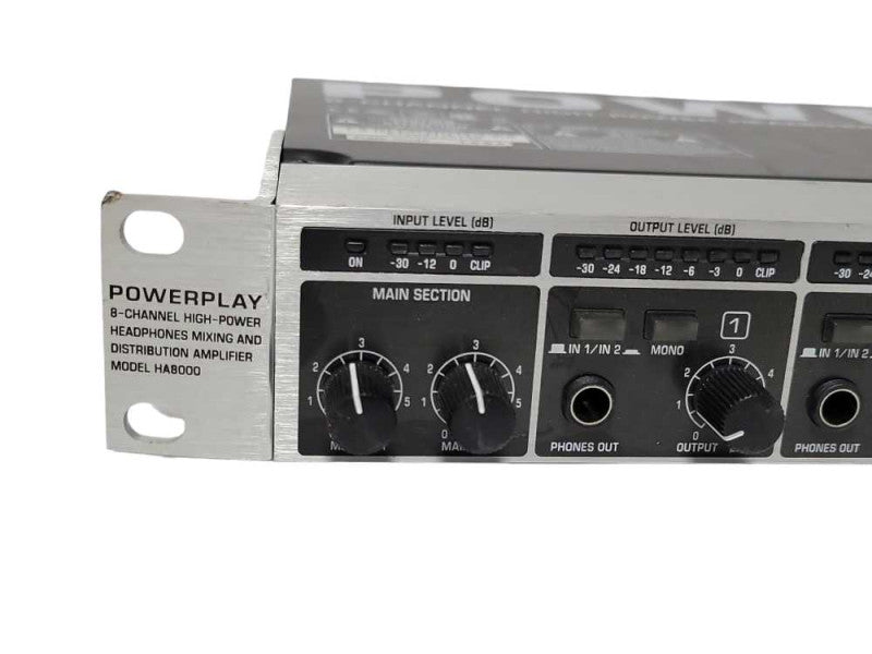 Behringer PowerPlay 8-Channel Headphones mixing & distribution amp, READ _