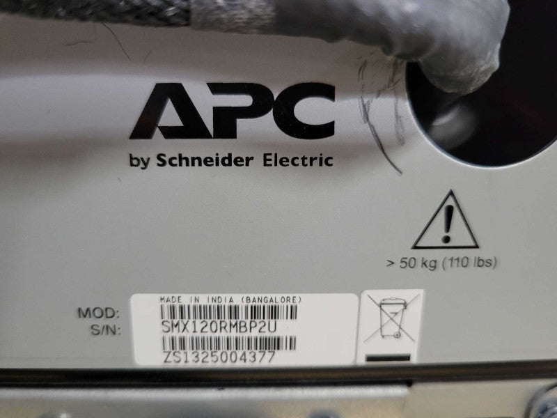 APC SMX3000RMLV2UNC 3000VA UPS with SMX120RMBP2U external Battery Pack, SEE _