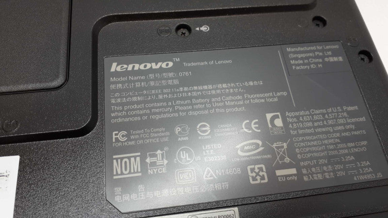 AS-IS Lenovo 3000 C100 1.5Ghz Intel Celeron M 1 Vintage Laptop &